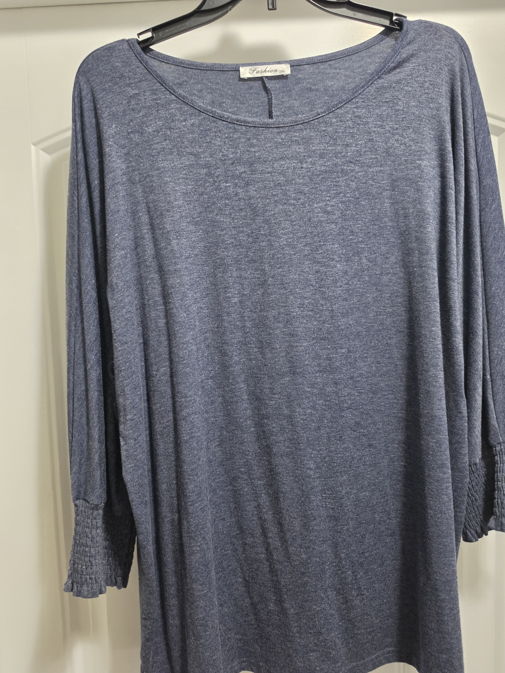 Brand Blue Long Sleeve Women's Top